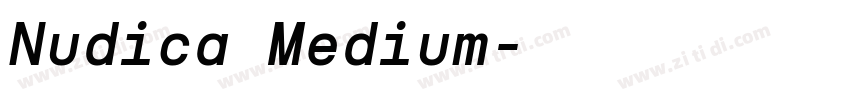 Nudica Medium字体转换